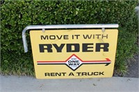 Ryder Rent-A-Truck Sign - 24" x 35.5"