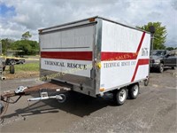 T/A ENCLOSED CONVERTED SNOW MOBILE TRAILER