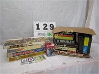 LOT OF BOARD GAMES AND PLAYING CARDS