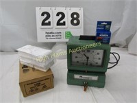 ACROPRINT TIME RECORDER W/RIBBONS, TIME CARDS