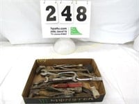 LOT MISC TOOLS - HAMMER, PLIERS, WRENCHES