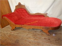 Harlet Red Victorian Lounge Chair