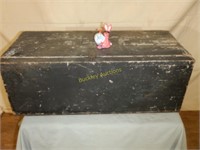 Black Painted Toolbox / Cupboard