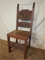 Carved Oak Nurnberg Chair