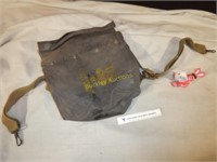 WWI or WWII Army Gas Mask Bag
