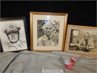 Two Military Signed Pictures & a Photo Print