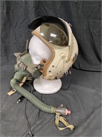 USAF Military Type P-4A Flight Helmet w/ Oxy Mask