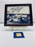 Framed & Autographed Stock Car Photo of Paul Janis