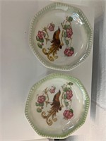 Vintage GERMANY Hand Painted Bowls x2