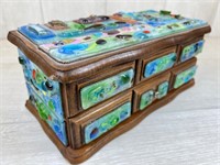 Jewelry Box 10" x 5" Jeweled