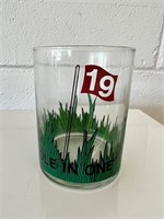 Hole In one hole 19 vintage glass