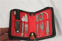 Cool Vintage Fishing Knife Set in Zippered Case