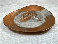 Yaad Studios 4” Copper Geometric Tray - Israel