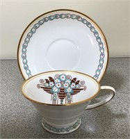 GROSVENOR ART DECO TEACUP & SAUCER ENGLAND