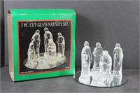 Cut Glass Nativity Scene