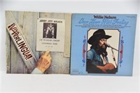 2 Country LPs - Willie Nelson