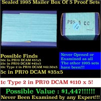 Original sealed box 5- 1995 United States Mint Pro