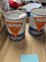 VINTAGE OILZUM CANS