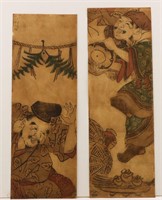 Ebisu and Daikoku Lucky Gods Woodblock Prints