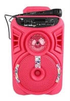 JUSTICE KARAOKE SPEAKER WITH DISCO PARTY LIGHTS
