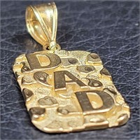 "Dad" 14K Gold Pendant - 2.15g