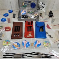 Container of Darts and Accessories