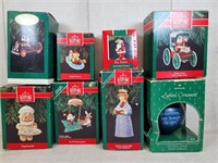 8 Vintage Hallmark Ornaments 80's & 90's