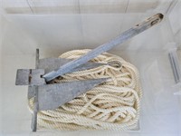 250' of 1/2" Marpac Nylon Anchor Line & Anchor