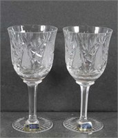 Lausitzer Hand Cut Crystal Cordial Glasses