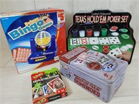 Games -Texas Hold'em, Uno, Mexican Dominoes, Bingo