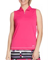 Women's Mofiz Sleeveless Golf Shirt, Hot Pink, M