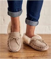 Moccasin Style Slippers Women's Size 8 Camel
