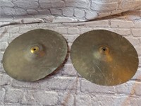 2 Hi Hat Cymbals, Both are Damaged and Bent