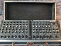 2 Vintage Tapco Mixing Systems in Road Case, One