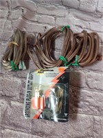 Lot of Speaker Wire and Grounding Plug