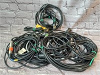 Grouping of XLR Chords and Miscellaneous Cables