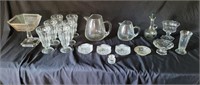 Assortment of Patterned and Pressed Glass