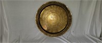 Large Etched Brass Tray