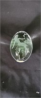Hand Cut Lead Crystal Nude Paperweight