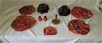 Japanese Hats and Silk Place Mats