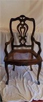 Antique Carved Mahogany Side Chair