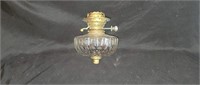 Antique Cut Crystal Oil Lamp Font
