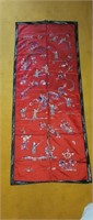 Antique Chinese Silk Wedding Sheet Tapestry