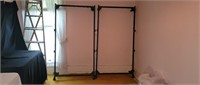 2 Single Metal Bed Frames with Casters