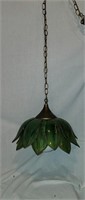 Vintage Mid Century Lotus Flower Hanging Lamp