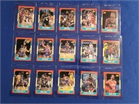 15-1986 FLEER BASKETBALL CARDS - HIGH GRADE