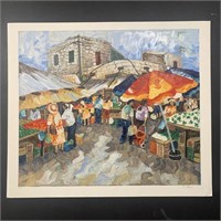 B. Marcus's "Market Square" Limited Edition Print