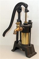 Cast iron and brass water pump