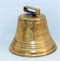 Brass bell 6" dia. marked "CHIANTEL FONDEUR 1878"