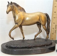 Art brass or bronze horse marked "Chenillon"